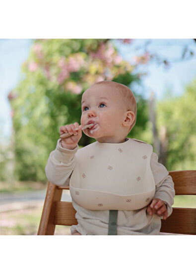 Mushie Cambridge Blue Shifting Sand Baby First Feeding Spoon Set - 4