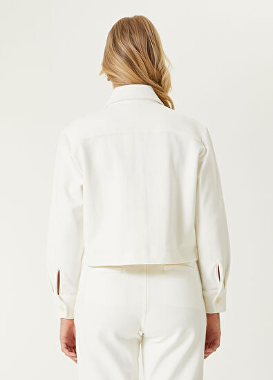 Beymen Club Beyaz Jersey Ceket - 6