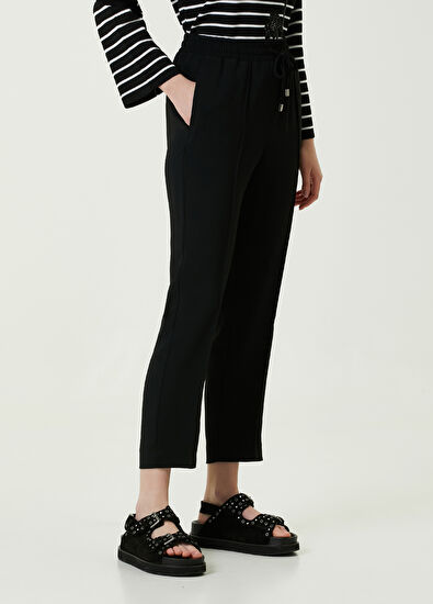 Beymen Club Black Ribbed Pajama Pants - 3