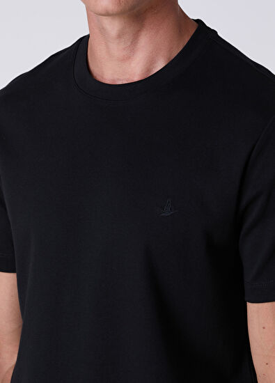Beymen Club Basic Fit Black Compact Jersey T-Shirt - 6