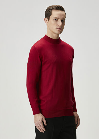 Beymen Club Bordo Yarım Balıkçı Yaka Kazak - 3