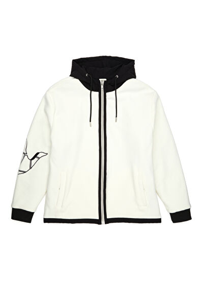 Beymen Club Ecru Logo Embroidered Coat - 7