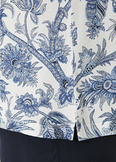 Etro Blue White Polo Ethnic Print Sweatshirt - 6
