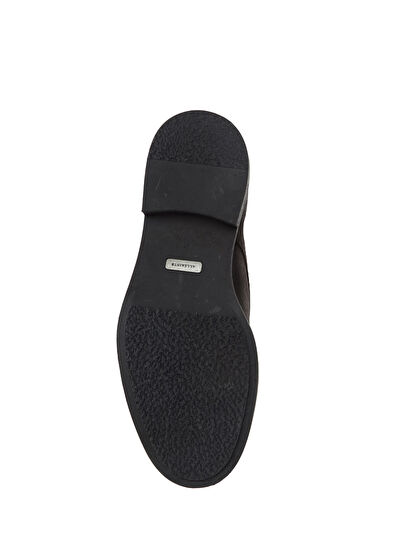 Koyu Gri Erkek Deri Bot - Görsel 6