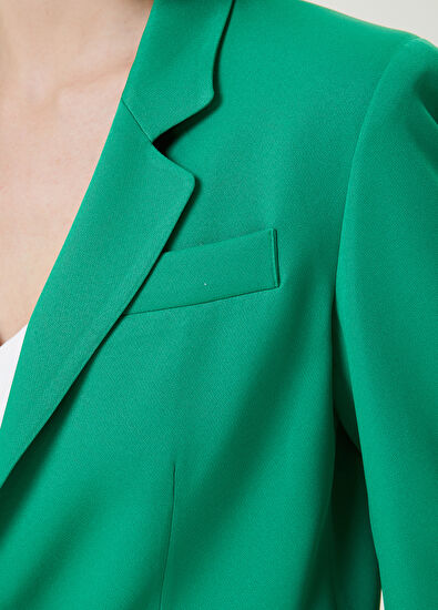 Beymen Club Yeşil Krep Blazer Ceket - 4