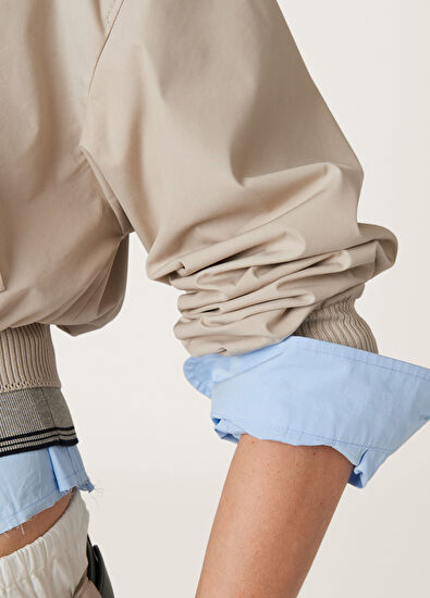 Miu Miu Panama Pamuklu Mont - 5