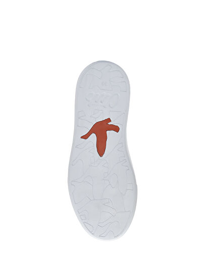 Beymen Club Beyaz Logolu Kadın Deri Sneaker - 5