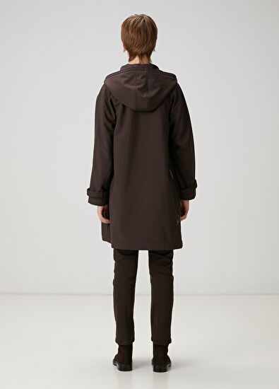 Beymen Club Kahverengi Kuş Aplikeli Kaban - 4