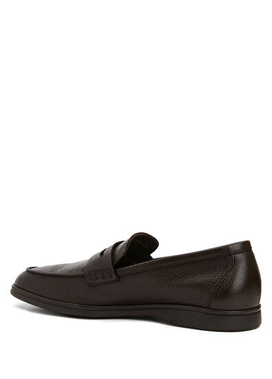 Kahverengi Erkek Deri Loafer - Görsel 4