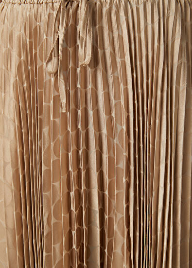 Beymen Club Bej Puantiyeli Midi Etek - 6