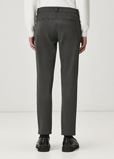 Beymen Club Slim Fit Jasmin Antrasit Melanj Chino Pantolon - 3