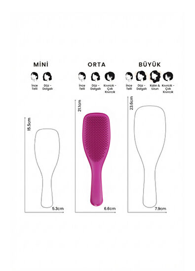 Tangle Teezer Ultimate Detangler Electric Raspberry Hairbrush - 7