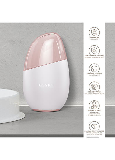Geske Cool & Warm Eye and Face Massager Beyaz 7'si 1 Arada Serin ve Sıcak Göz ve Yüz Masaj Aleti  - 6