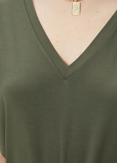 Beymen Club Haki Modal T-shirt - 5