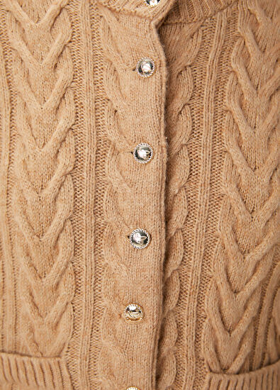 Camel Balıksırtı Desenli Hırka Beymen Club Camel Balıksırtı Desenli Hırka - 5