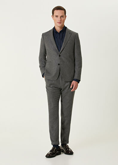 Beymen Club Gray Wool Coat - 3