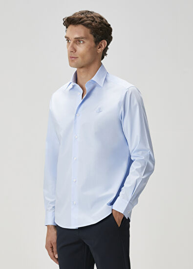 Beymen Club Açık Mavi Poplin Gömlek - 5