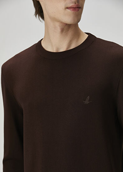 Beymen Club Brown Logo Embroidered Knitwear - 5