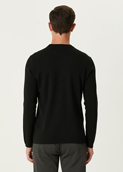 Beymen Club Siyah Yün Basic Kazak - 5