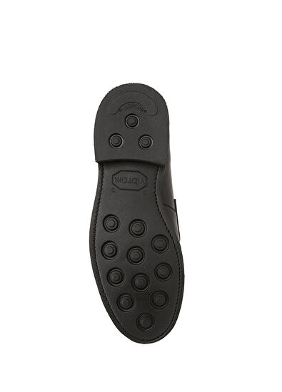 Siyah Erkek Deri Loafer - Görsel 6