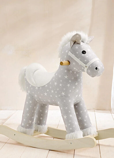 Mamas Papas Grey Star Rocking Horse Toy - 5
