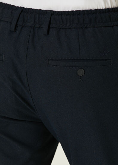 Beymen Club Navy Blue Belted Chino Trousers - 5