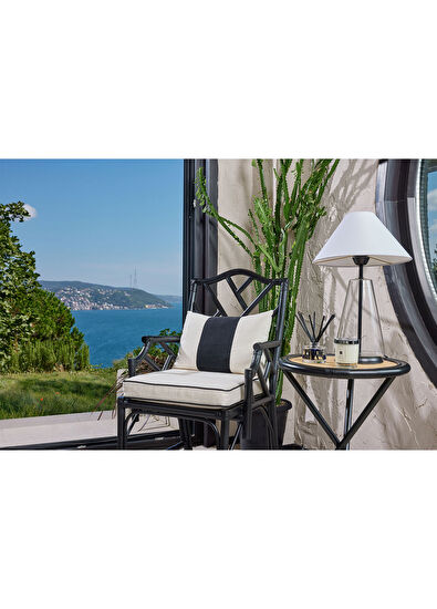 Bee Interiors Classy Bamboo Tree Black Armchair - 7