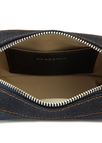 Lacivert Kadın Denim Çapraz Çanta - Görsel 6