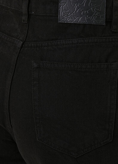 Beymen Club Black High Waist Denim Shorts - 4