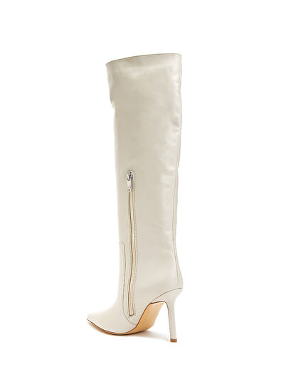Beymen Club Beige Women's Leather Boots - 3