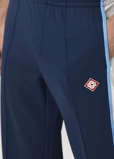 Casablanca Navy Blue Pique Track Pants - 4