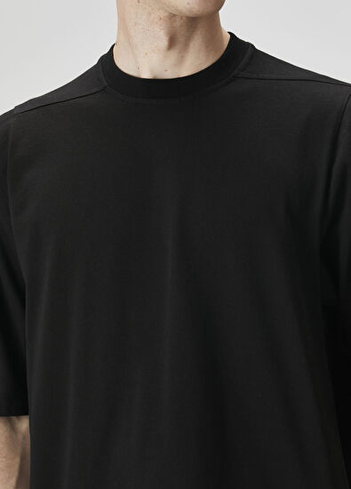 Rick Owens Black Basic T-Shirt - 5