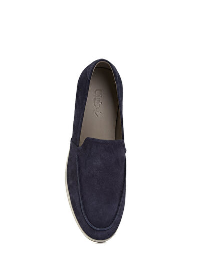 Beymen Club Navy Blue Men's Suede Loafer - 4