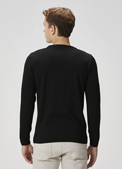 Beymen Club Black Logo Embroidered Sweater - 4
