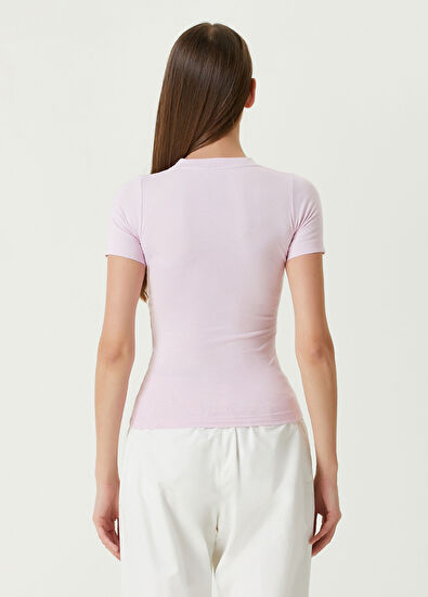 Balenciaga Beverly Hills Fitted Pembe T-shirt - 5