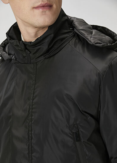 Beymen Club Black Hooded Coat - 6