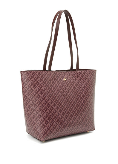 Beymen Club Monogram Bordo Kadın Çanta - 3