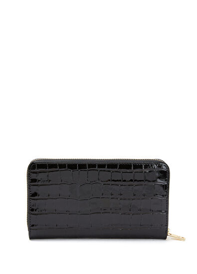 Beymen Club Black Crocodile Texture Women's Leather Wallet - 3
