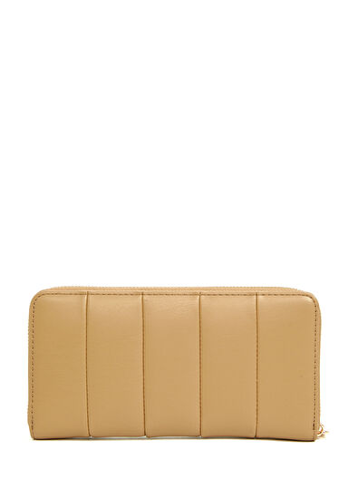 Tommy Hilfiger Icon Large Beige Quilted Women's Wallet - 3