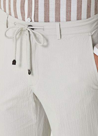 Beymen Club Taş Beli Kordonlu İri Gofre Dokulu Pantolon - 4