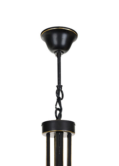 Nish Solutions Modern Siyah Metal Avize - 4