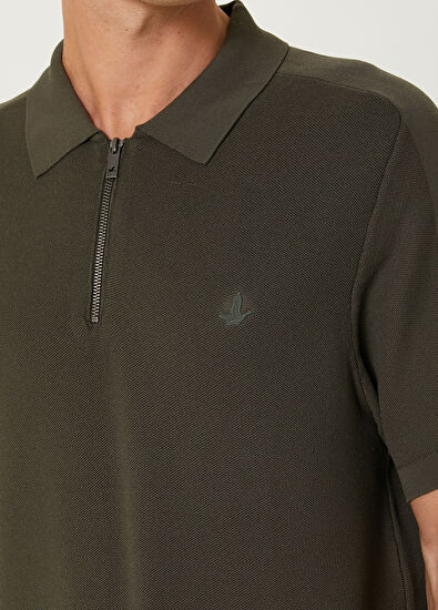 Beymen Club Khaki Polo Short Sleeve Sweater - 6