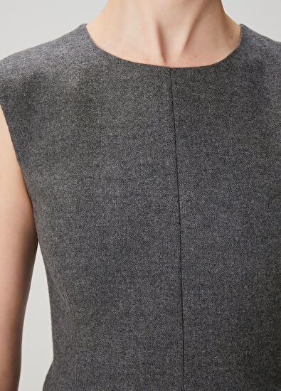 Beymen Club Dark Grey Midi Dress - 5