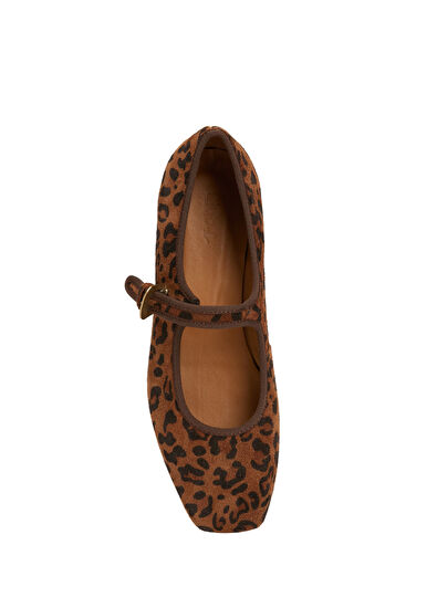 Beymen Club Leopard Printed Ballet Flats - 4