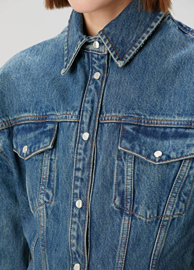Wardrobe Nyc Blue Denim Jacket - 5