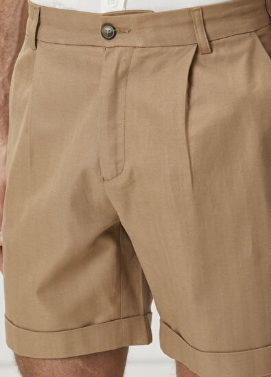 Beymen Club Deve Tüyü Pileli Şort - 4