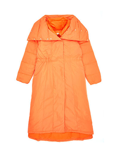 Beymen Club Neon Orange Puff Coat - 7