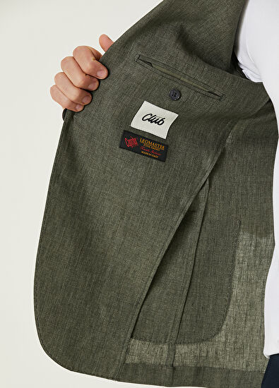 Beymen Club Khaki Linen Jacket - 9