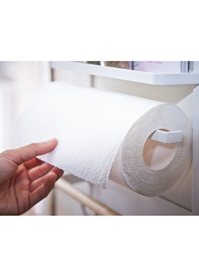 Yamazaki Toskana Beyaz Mıknatıslı Kağıt Havluluk Ve Raf - 6