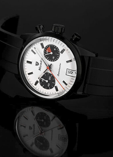Nivada Grenchen Datomaster 88008Q33 Siyah Silikon Erkek Kol Saati - 4